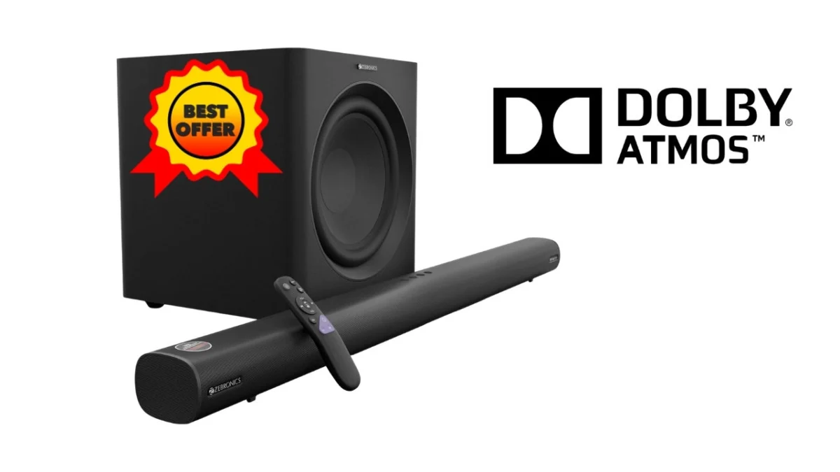 Zebronics Disrupts Premium Audio Market: 900W 7.1.2 Dolby Atmos Soundbar Sees Massive Price Cut in Flipkart Sale